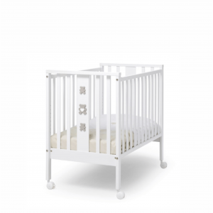 Postýlka k manželské posteli Mini Molly bílá/hnědá