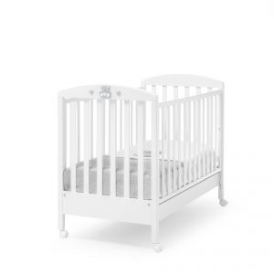 Postýlka Charly bílá/šedá