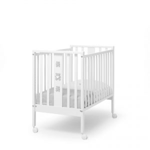 Postýlka k manželské posteli Mini Molly bílá/šedá